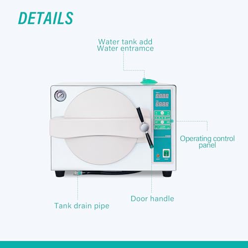 DACAT-RICHFU 18L TR250C Lab Autoclave with Drying Function Water Storage Tank - Thumbnail 5