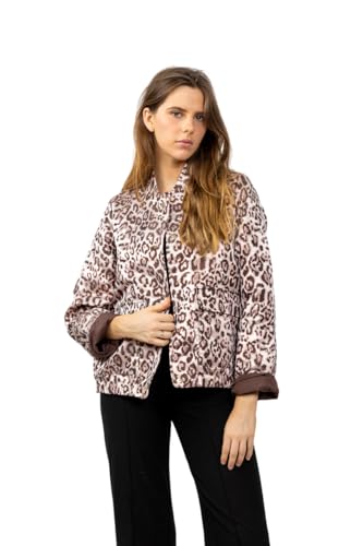 Veste motif léopard métallisé idéale pour vos sorties et soirées