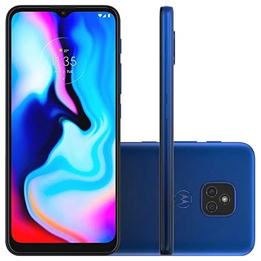 Smartphone Moto E7 Plus Azul Navy, com Tela de 6,5, 4G, 64GB e Câmera de 48MP* + 2MP - XT2081-1"
