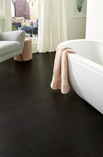 Islander Flooring - Waterproof Engineered Strand Bamboo Flooring Flooring DIY Install - Dark Night