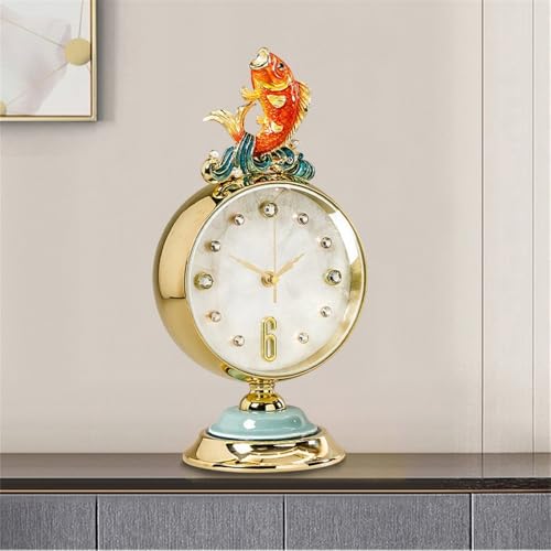 Reloj de sobremesa silencioso estilo chino para decoración de mesa 6
