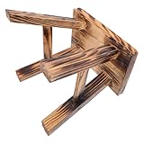 Tabouret rustique – compact et léger, ce tabouret est facile à déplacer et à ranger, vous permettant ainsi de gagner un espace précieux. tabouret à chaussures en bois massif