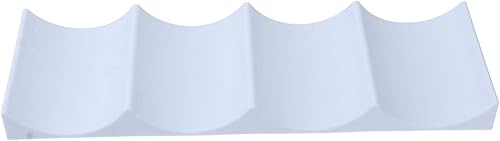 UPKOCH Estante de vino con diseño de ondas, mini nevera, estilo europeo, estante de exhibición de botellas de vino, tapete de plástico fácil de