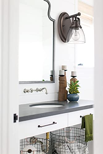 Yeehome Rustic Vanity Light Fixture, Oil Rubbed Bronze Bathroom Light Fixtures, Industrial Wall Sconce Lighting, Farmhouse Wall Light, Modern Bath Wall Mounted Lights For Mirror Bedroom, Orb #TOP3