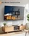 Perlegear Tilt TV Wall Bracket for Most 37–82 Inch Flat or Curved Televisions up to 60 kg, Ultra Slim TV Bracket with Pull Cord Locks for Plasma LCD LED, Max VESA 600x400mm, PGLT12B