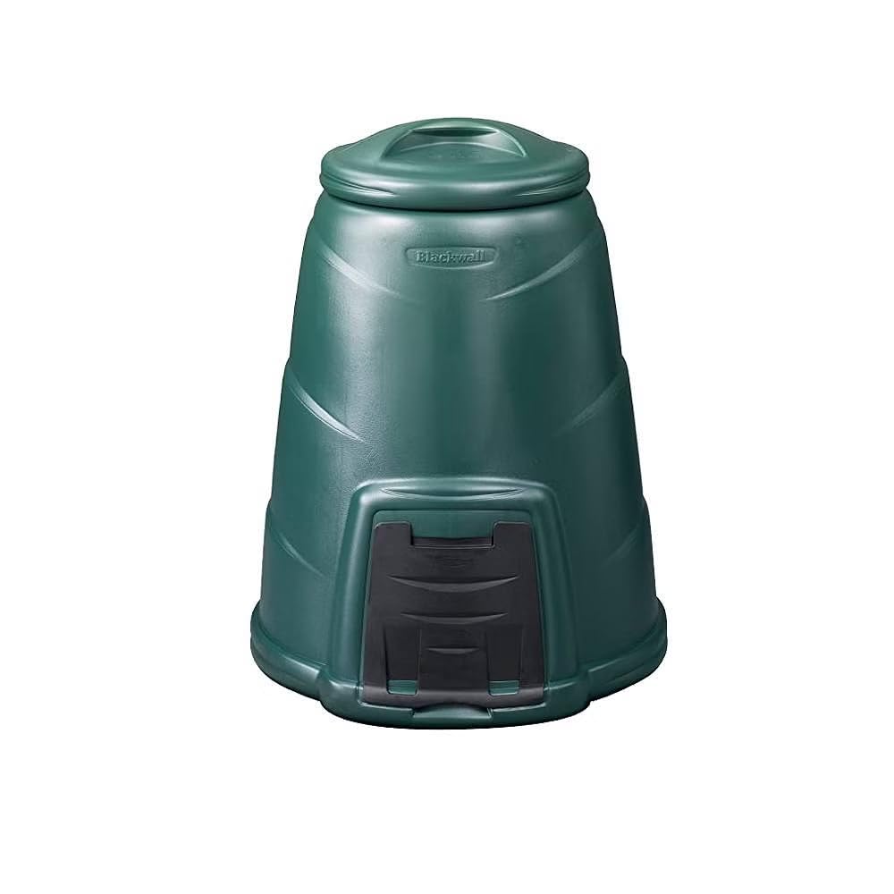 Convertitore di compostaggio da 330 litri, compostiera biologica da giardino, include piastra di base, verde