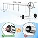 Abimars 14ft Pool Solar Cover Reel with Ball Bearings, 304 Stainless Steel Pool Solar Blanket Reel for Inground Pools, Stainless Steel Tube Prevents Sagging, No Plastic Parts