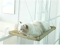 CAMINHA PET suspensa DE JANELA PARA GATOS CAMA com ventosas silicone rede tecido sacada VARANDA cat DIVERTIDO E CONFOTAVEL lavavel QUALIDADE PREMIUM 55/32CM