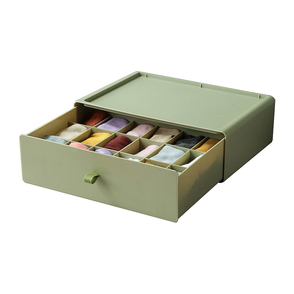 Organisateur de vêtements en plastique, Green 18 CELLS