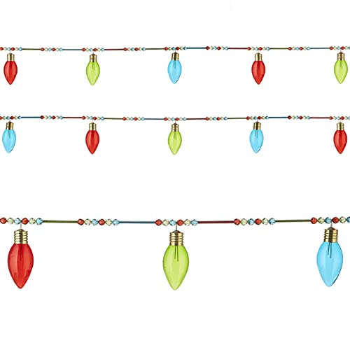 Raz Imports Light Bulb Glass Christmas Garland 6 Feet #TOP11