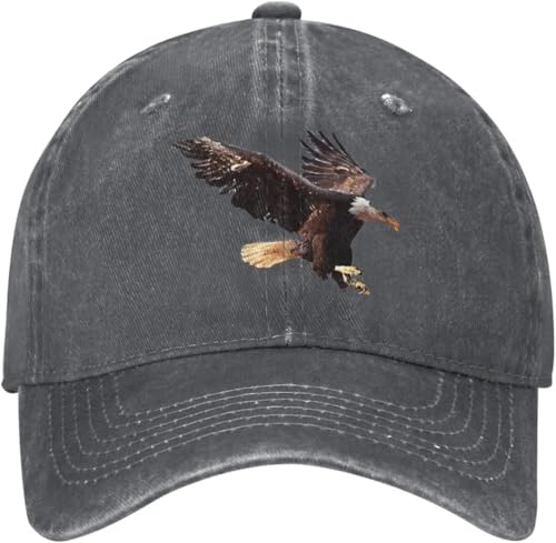 BCKJGHSD Gorra de béisbol Vintage con Estampado águila, Gorro Vaquero de algodón para papá, Sombrero de Sol Ajustable Unisex