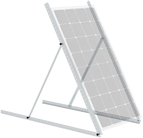 BougeRV 58in Adjustable Solar Panel Tilt Mount Brackets with Foldable Tilt Legs，Solar Panel mounting Support 180 200 300 400 Watt Solar Panel for Roof, RV, Boat, and Off-Grid