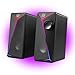 Defender J5 PC Lautsprecher 2.0 – Stereo Computer Speaker mit LED Beleuchtung, 6W RMS Desktop Lautsprecher, USB Powered, 3,5 mm Klinke, für PC, Laptop, Gaming Setup und Home Office