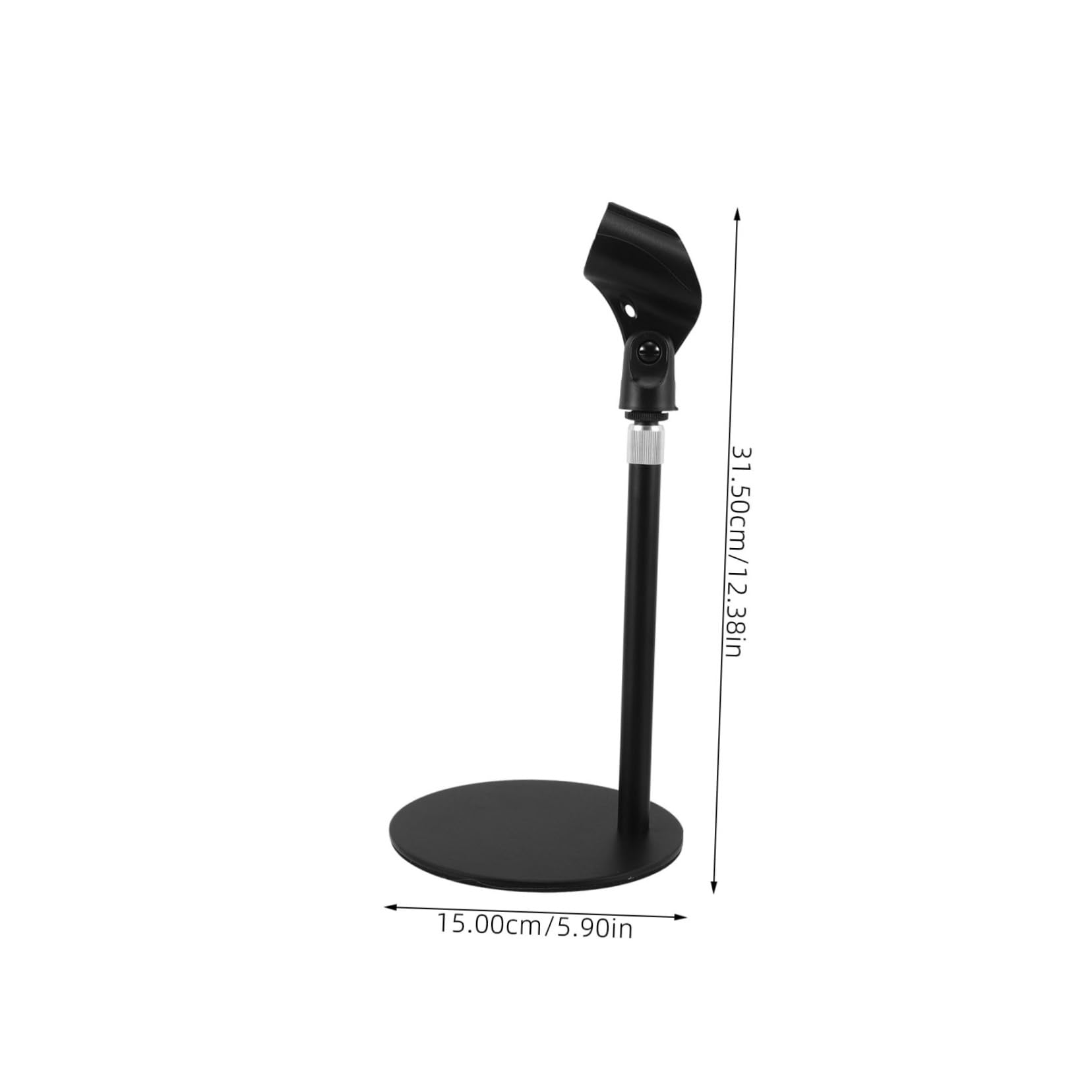 Supporto Microfono da Tavolo Regolabile con Base Pesante Stand Telescopico Antivibrazione per Microfono Gaming e Smartphone Accessorio Stabile per Scrivania