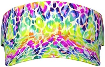 Leopard Sun Visors for Women Men Summer Sports Ball Hat Empty Top Beach Baseball Cap UV Protection Adjustable Breathable