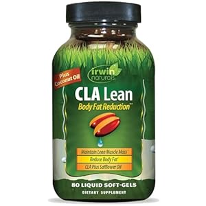 Irwin Naturals CLA Lean Body Fat Reduction – Helps Reduce Body Fat & Increase Muscle Tone – 80 Liquid Soft-Gels