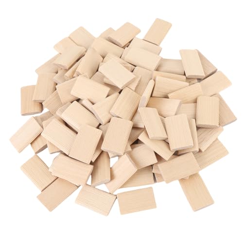 ViaGasaFamido Tenoni in Legno di Faggio 100 Pezzi Connettori Sfusi in Legno Massello per Mobili Ebanisteria Giunti per la Lavorazione del Legno Tasselli di Dimensioni 5x19x30mm