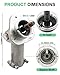 Naleto String Trimmer Gear/Gearbox Head Replacement for SRM 225/225i/225U/266U/2620/3020 Fits Weed Eater/Brush Cutter, Gear Case Assy with Grass Trimmer Adapter Kit & Weed Eater Head#P021008182