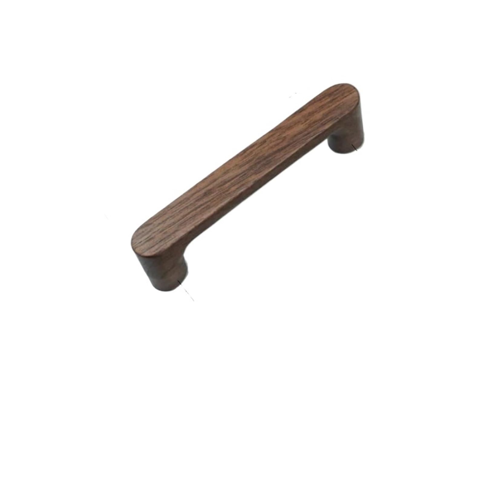 LADFRTYU Wooden Handles 2pcs Wood Cabinet Handle Solid Wooden Kitchen Door Dresser Wardrobe Knobs Cupboard Drawer Pull Furniture Handles(Walnut-96mm)