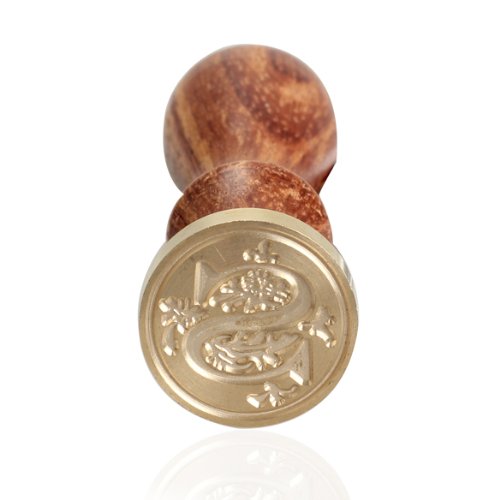 Whitelotous Retro Sealing Wax Classic Initial Wax Seal Stamp Alphabet Letter S #TOP2