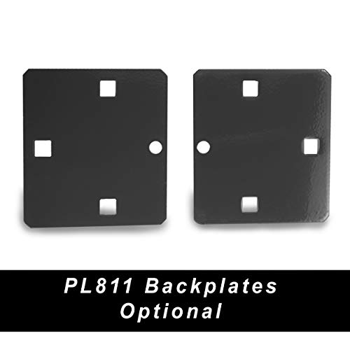 Image of PACLOCK's PL811 Left-Side Hockey Puck Hasp, Padlock & Keys Not Included, Puck-Mountable w /Extra Security Features, No Backplates, Grey PC