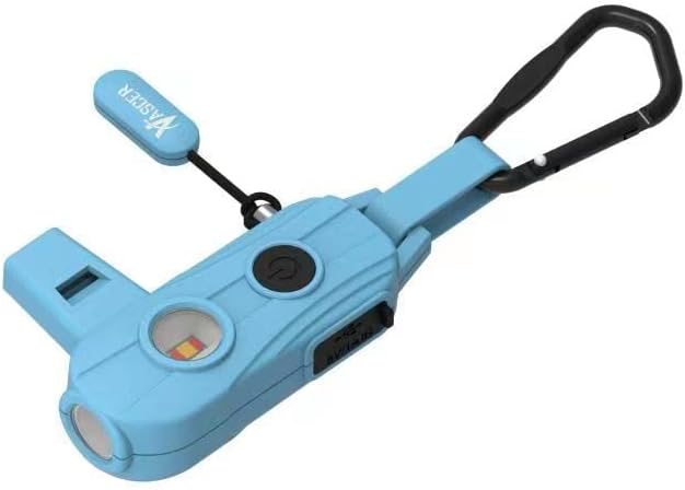 Llavero de seguridad con alarma para mujer, linterna recargable de emergencia de 400 lúmenes, luz lateral de 70 lúmenes, alarmas personales para