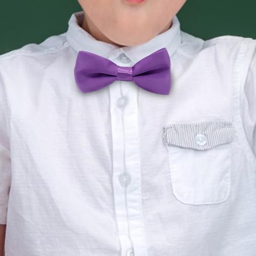 4x Children's Bow Tie Tuxedo Pre Tied Neckwear Adjustable for Celebrations And Events3
