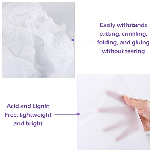 image for Simetufy 115 Sheets 20 x 30 Inch Tissue Paper for Gift Bags, White Tis