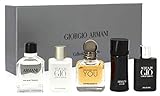Armani M 5 Pc Mini Set(armani 7ml+gio 5ml+strngr With U 7ml+code 4ml+profumo 5ml)