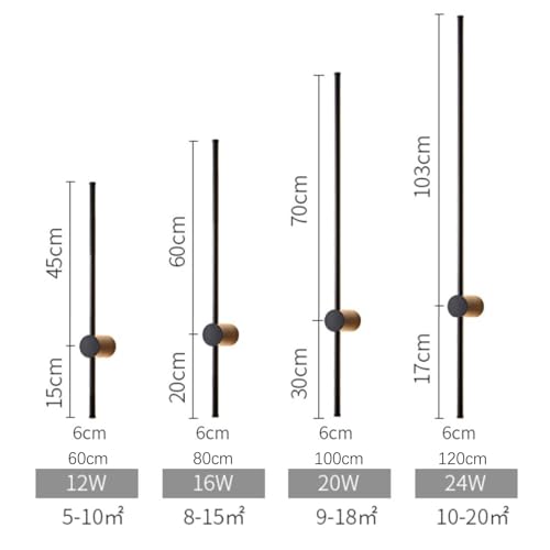 Apliques de pared LED giratorios 360 con enchufe y luz regulable 6