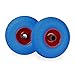 Produktbild Relaxdays Sackkarrenrad Set, pannensicher, 3.00-4 Vollgummireifen, Stahlfelge, 25 mm Achse, 100 kg, 260x85mm, blau-rot