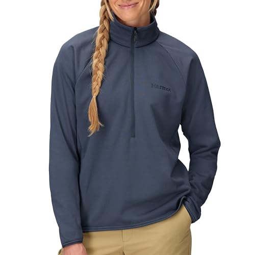 Blouson de polyester molletonné femme Marmot Leconte avec col zippé respirant
