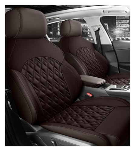 Housse de siège voiture pour VW Golf Passat Tiguan et Touareg 5 places en simili cuir noir