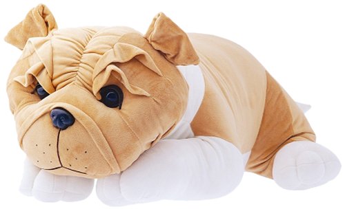Dimpy Stuff Brown Bull Dog Laying Soft Toy : Amazon.in: Toys & Games