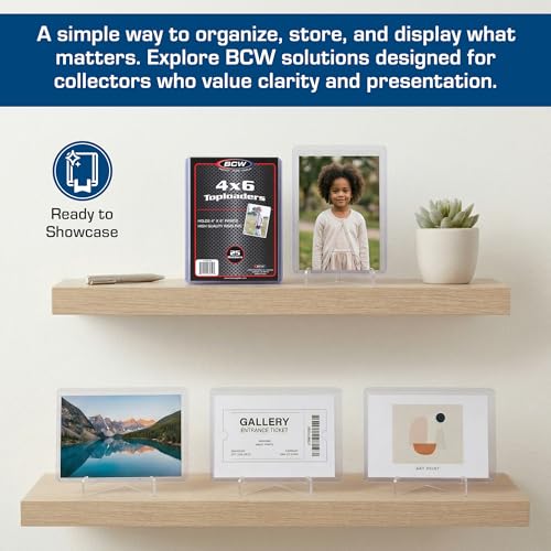 Supports pour cartes postales de collection étuis rigides transparents BCW