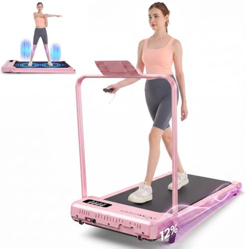 ANCHEER Incline Walking Pad with Vibration Plate