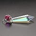 H&D HYALINE & DORA 18pcs Colorful Lamp Prisms Parts with Octagon Bead Chandelier Glass Crystals Hanging Drops Pendants