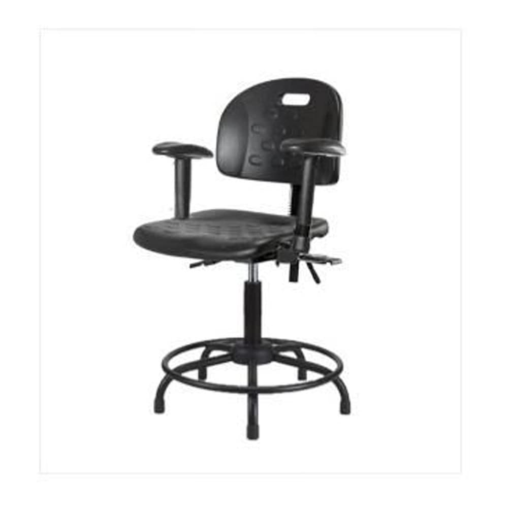Chaise de banc haut de gamme Thomas ECOM en polyuréthane injecté et base ronde en acier