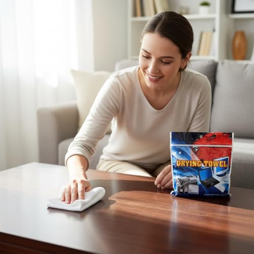 Image of Microfiber Cleaning Cloth for Laptop Screens, Monitors, Keyboards, Phones, Cameras, Car Windows, Furniture, Tablets, Sunglasses & More - Soft, Lint-Free, Reusable Wipes Towel 50x50cm- White