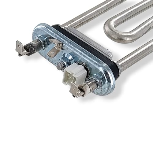 DL-pro Heizelement 1800W 230V für Haier 0024000279 Heizung Heizstab Heizkörper Rohrheizelement Rohrheizung mit Fühler für Waschmaschine