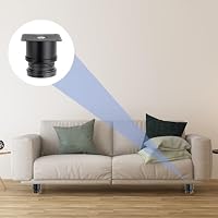 QINGYIWL 10 Stück Möbelfüße Verstellbar 50x50 mm Schwarze Metall MöBelbeine – Ansicht 4