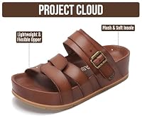 Project Cloud Platform Sandals for Women Strappy Wedges Plush Insole 2026 — image 2