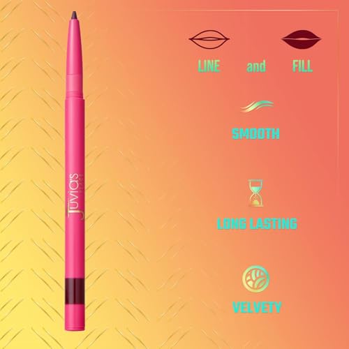 Juvia\'s Place Coffee Shop Luxe Lip Liner: Kola - Colorstay Matte Finish Lip Pencil, Makeup for Natural Long Lasting Beauty and Sensational Wear, Lip Stain Kiss Proof Cometics