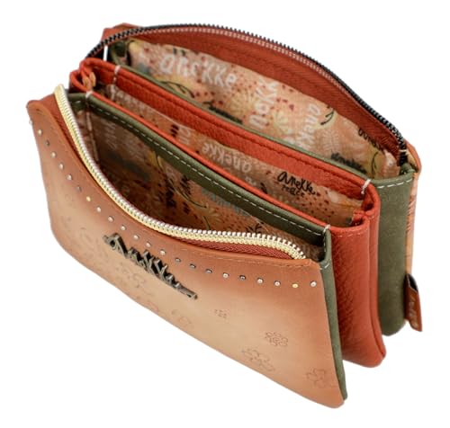 Anekke mochila de paseo con acabados artesanales y detalles metálicos 7