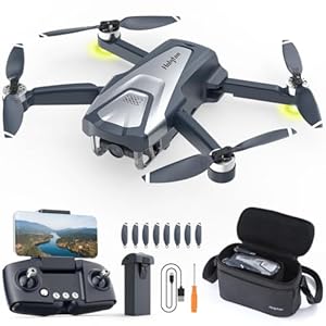 Holyton Drones with Camera for Adults 4k, HT50 Drone with Remote Control Camera, GPS Quadcopter Auto Return, Follow Me, Brushless Motor, Circle Fly, Waypoint Fly, Altitude Hold, Headless Mode