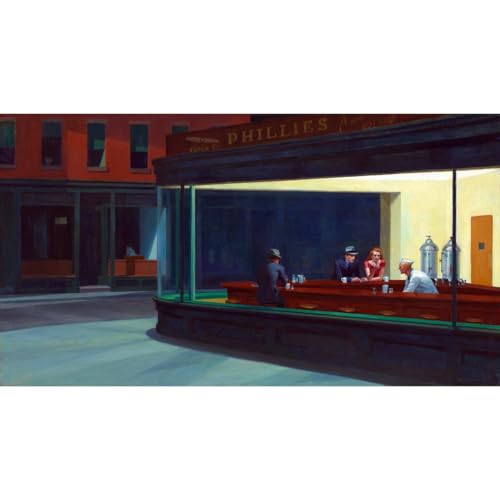 Affiche Nighthawks Edward Hopper pour une déco salon vintage chic