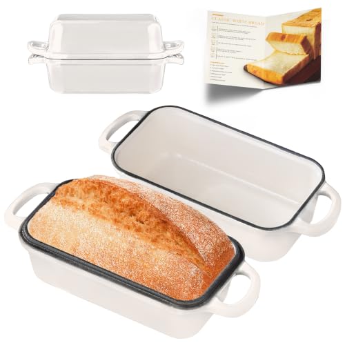 Articasting Cast Iron Loaf Pan with Lid 9x5 Loaf Pans for Homemade Bread