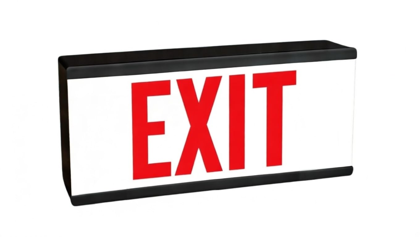 Light Up Exit Sign - Table And Wall Lightbox - Illuminated Business Restaurant Party Directional Indicator