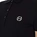 Armani Exchange Women's Classic Circle Logo Short Sleeve Pique Polo Shirt, Black, X-Small