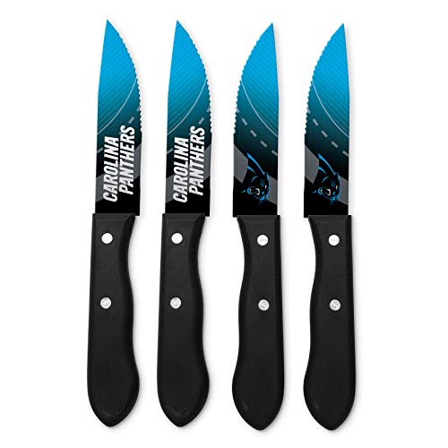 The Sports Vault NFL Carolina Panthers Steak Knives Set